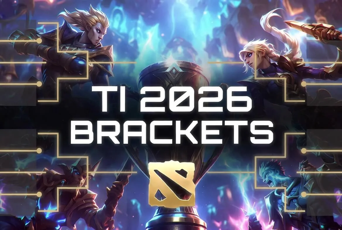 Схема турнирной сетки чемпионата Dota 2 The International 2026